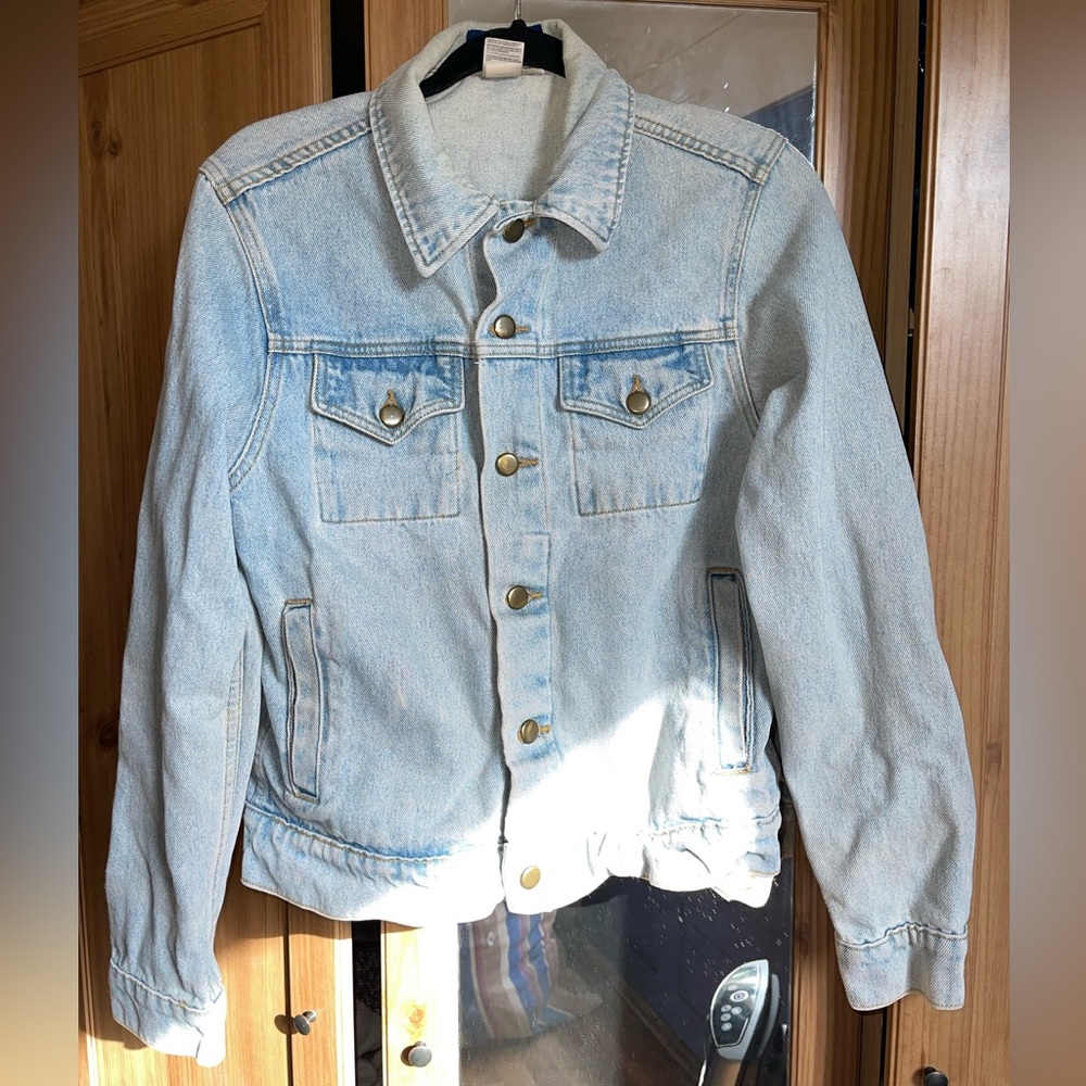 American Apparel Original Unisex Blue Denim Jacket Size S